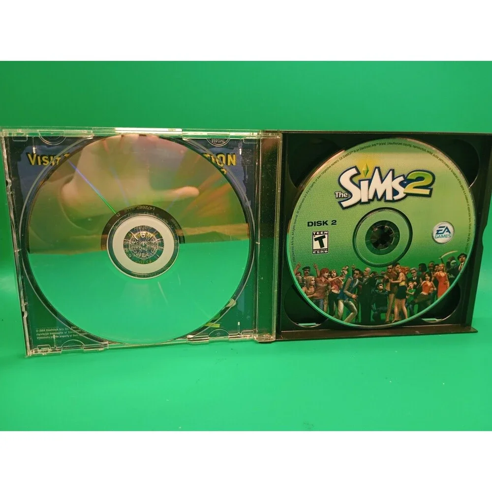 The Sims 2 (PC, 2004) Complete CIB 4 Disc Game Very Good Condition